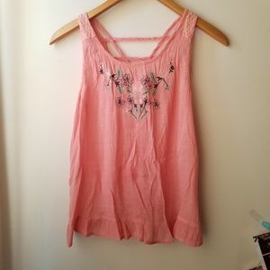 Blush Pink Summer Strappy Blouse